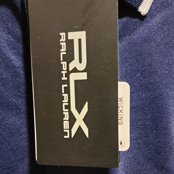 RLX Ralph Lauren Navy Polo with White Trim - Picture 3 of 13